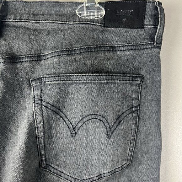 NWT Edwin Denim Elin Crop Straight Leg Jeans Size 33 - Picture 9 of 10